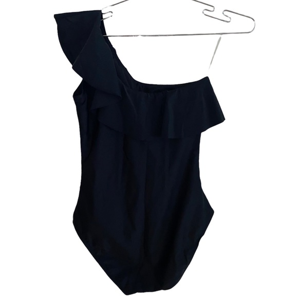 Hilor Women One Piece One Shoulder Ruffle Tummy Control Monokinis Swimsuits - Picture 5 of 5